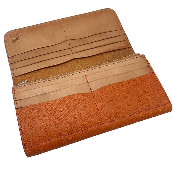 二つ折りF ベロ無し ペイズリー