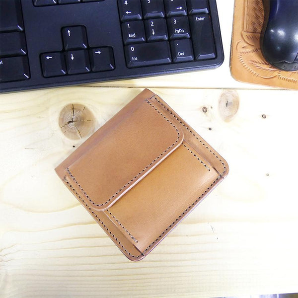 ミニマム財布両面カード アウトポケット サドル