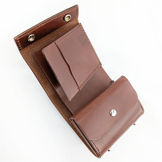 ミニ財布スクエア ホック