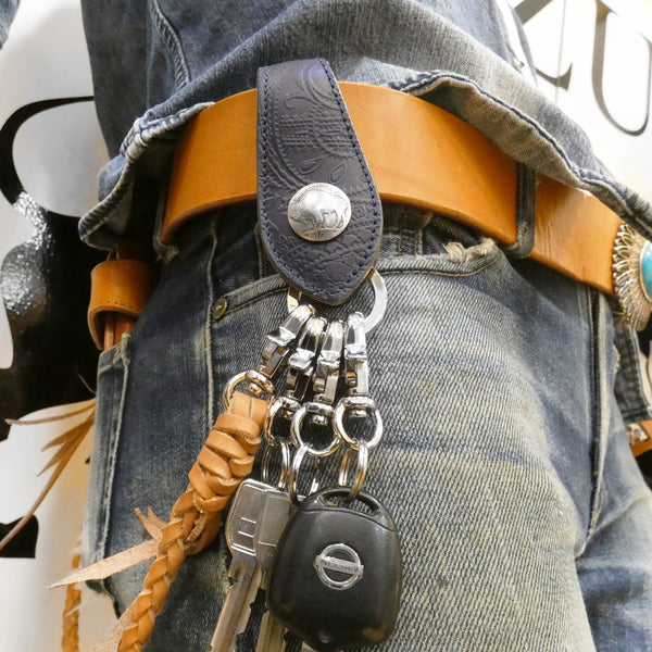 1467タイプ 貼り合わせキーホルダー ペイズリー