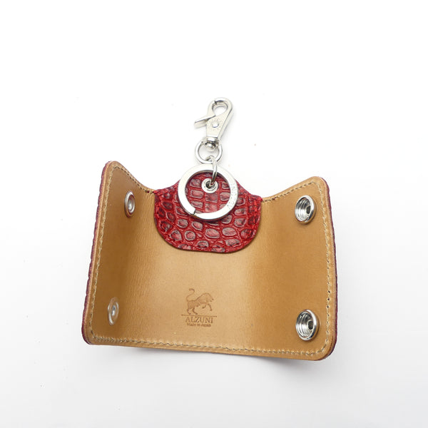 スマートキーホルダー クロコ型押し