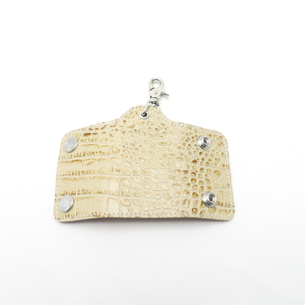 スマートキーホルダー クロコ型押し