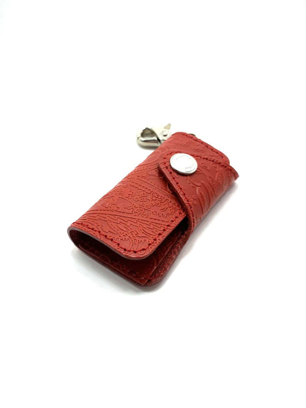 ベロ付4連キーケース ペイズリー