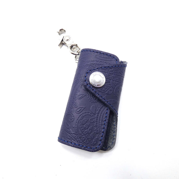 ベロ付4連キーケース ペイズリー