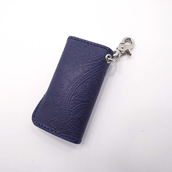 ベロ付4連キーケース ペイズリー