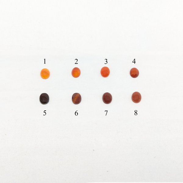 印台コンチョ カーネリアン8x10