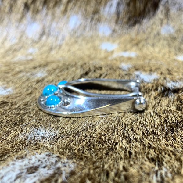 35mm帆型美錠(ターコイズ柄)