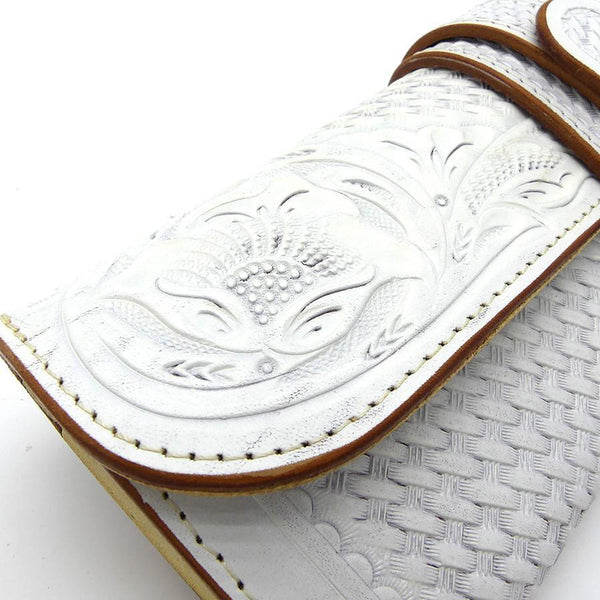 527タイプ メキシコクラフト 19033・花バスケット<熟成革>