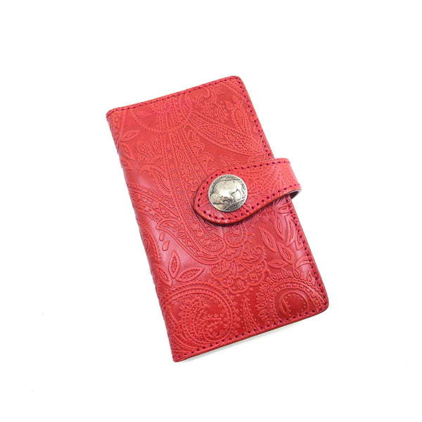 手帳型スマホカバー ペイズリー Mサイズ