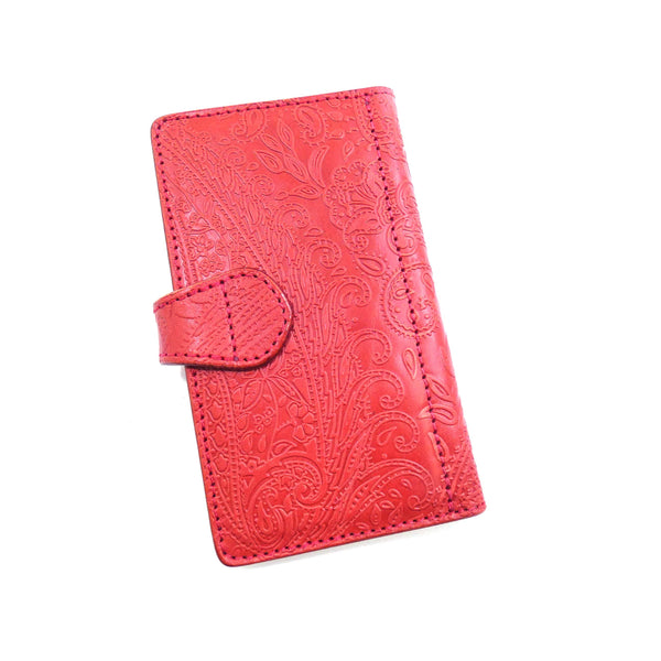 手帳型スマホカバー ペイズリー Mサイズ