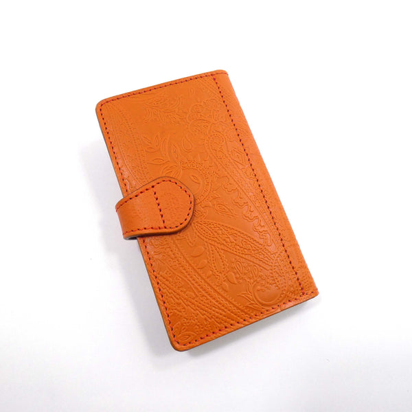 手帳型スマホカバー ペイズリー Mサイズ