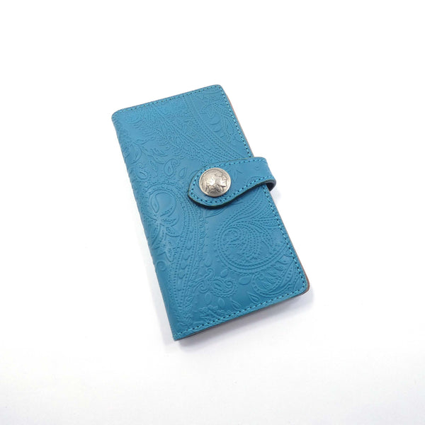 手帳型スマホカバー ペイズリー Mサイズ