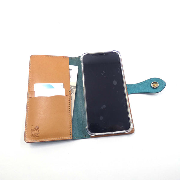 手帳型スマホカバー ペイズリー Mサイズ