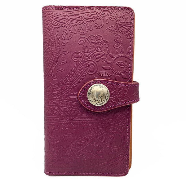 手帳スマホカバー ペイズリー Lサイズ