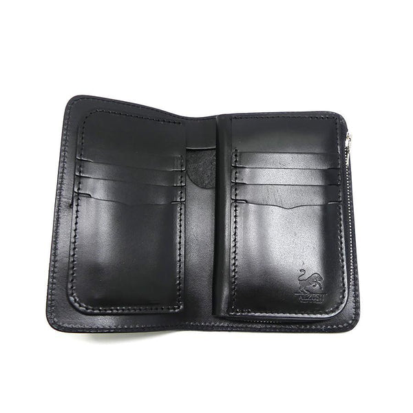 8110 ハーフ財布L字コイン カービング