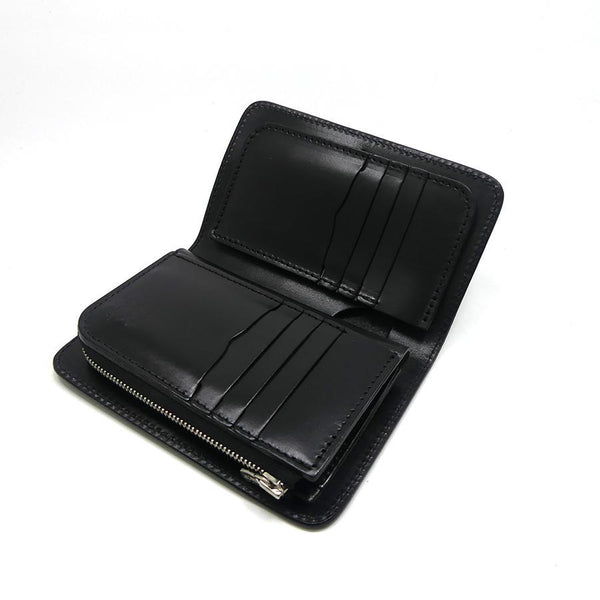 8110 ハーフ財布L字コイン カービング