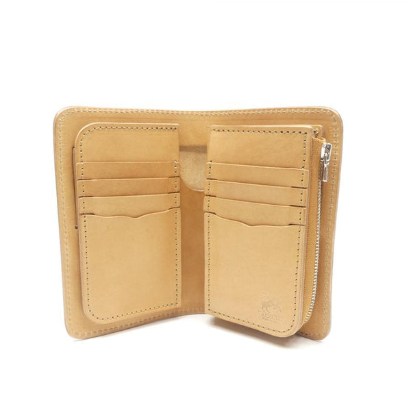 8110 ハーフ財布L字コイン カービング