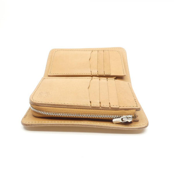 8110 ハーフ財布L字コイン カービング