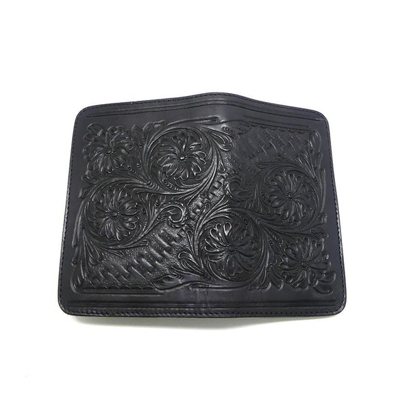 8110 ハーフ財布L字コイン カービング