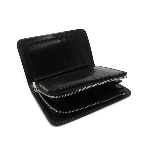 8110 ハーフ財布L字コイン カービング