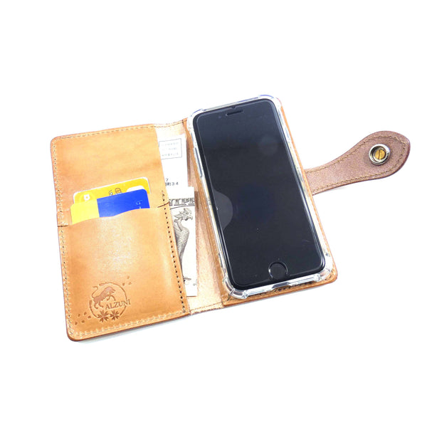 手帳型スマホカバー 桜型抜き Mサイズ