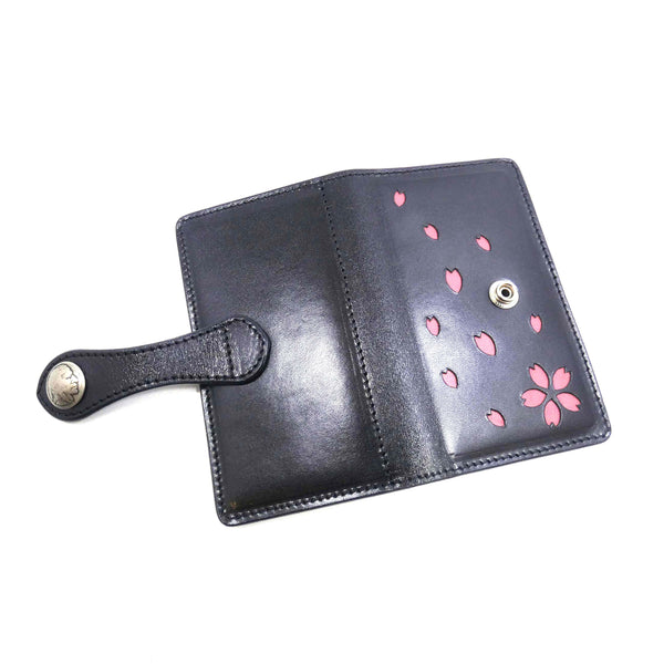 手帳型スマホカバー 桜型抜き Mサイズ