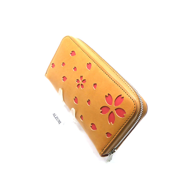 両マチFRF財布 L字スリム 桜型抜き