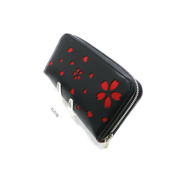 両マチFRF財布 L字スリム 桜型抜き