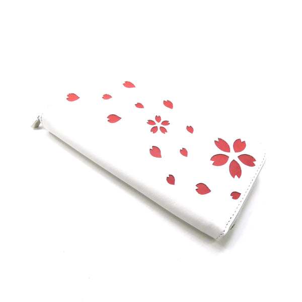 両マチFRF財布 L字スリム 桜型抜き