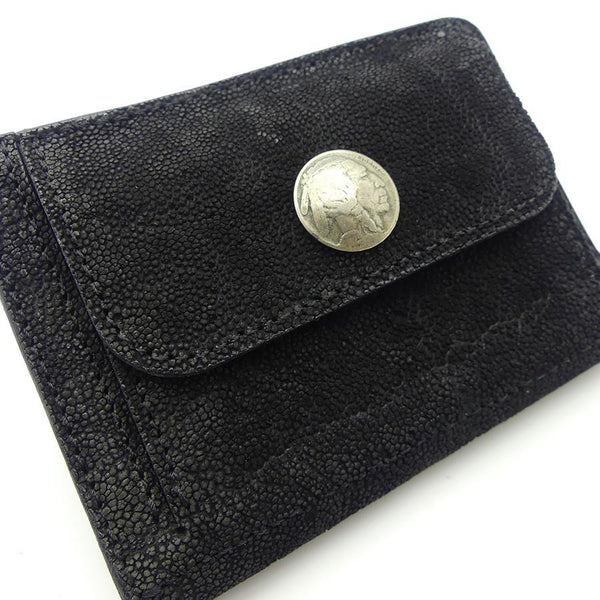 ハーフ財布 両面カード アウトポケット ゾウ