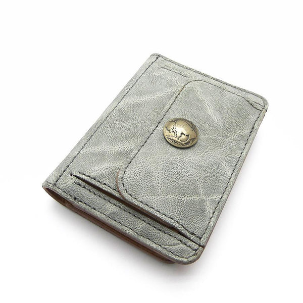 ハーフ財布 両面カード アウトポケット ゾウ