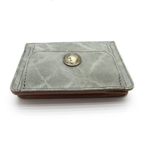 ハーフ財布 両面カード アウトポケット ゾウ