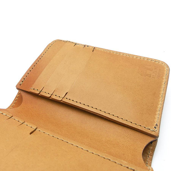 ハーフ財布 両面カード アウトポケット ゾウ