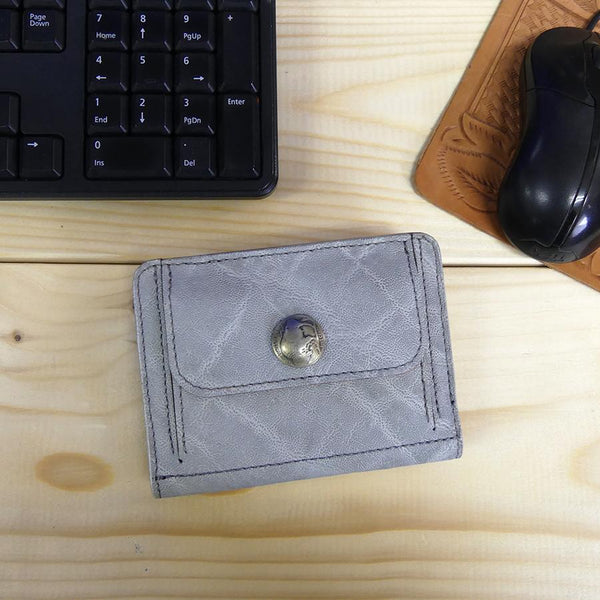 ハーフ財布 両面カード アウトポケット ゾウ