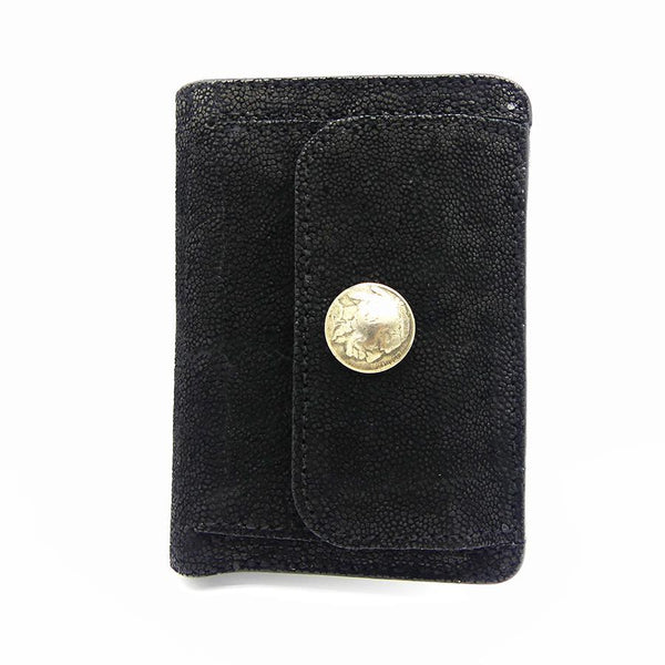 ハーフ財布 両面カード アウトポケット ゾウ