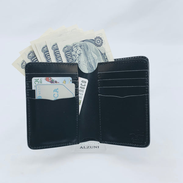 ハーフ財布 両面カード アウトポケット ナイルクロコ