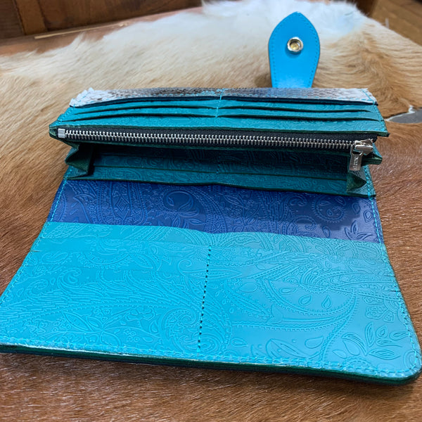 限定手染め 5103二つ折りF財布 パイソン