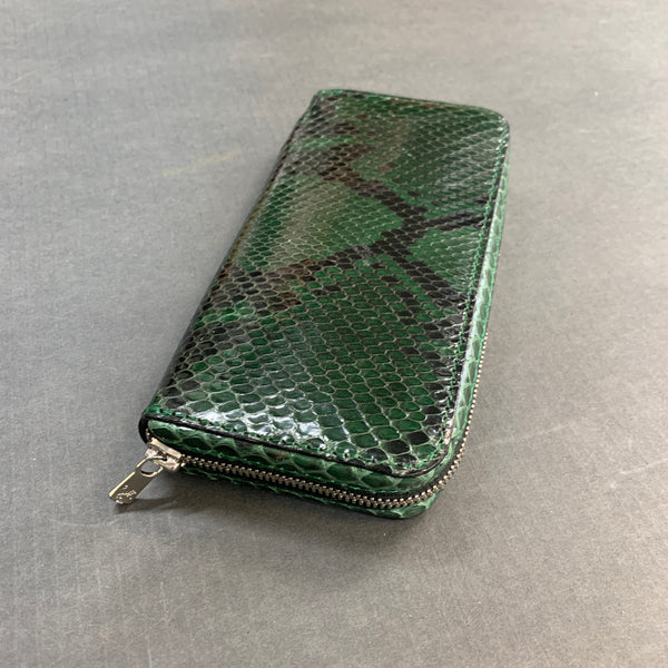 5103 両マチFRF財布 L字 スリム フルパイソンリボン