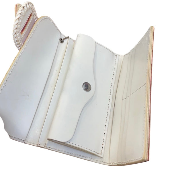 U様限定 527タイプ3つ折り 切抜き花クラフト ムラだし手染め 限定品