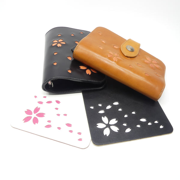 システム手帳(大)ベロ付 桜