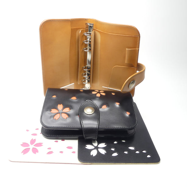 システム手帳(大)ベロ付 桜