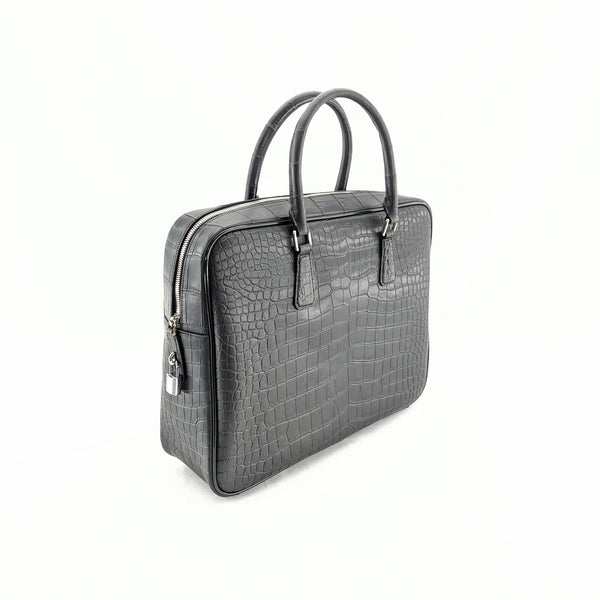 ONLINE SHOP限定 ビジネスバッグ (クロコダイル型押)