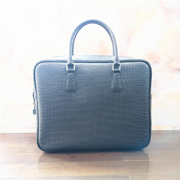 ONLINE SHOP限定 ビジネスバッグ (クロコダイル型押)