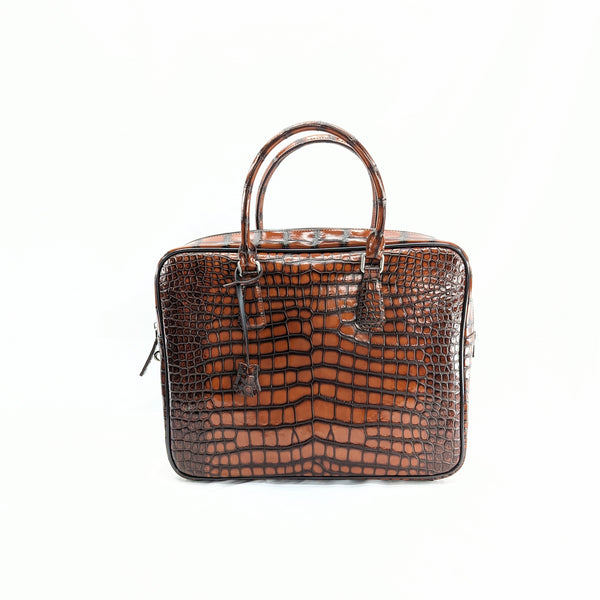 ONLINE SHOP限定 ビジネスバッグ (クロコダイル型押)