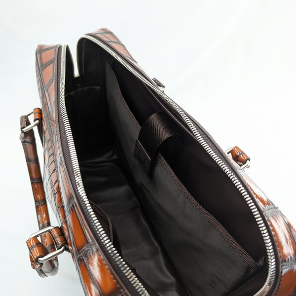 ONLINE SHOP限定 ビジネスバッグ (クロコダイル型押)