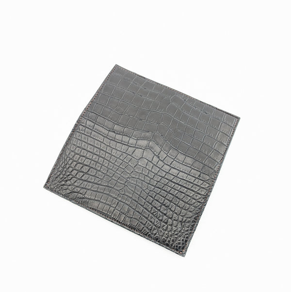 M様限定 カスタムオーダー マチ付き薄造り財布 ナイルクロコ