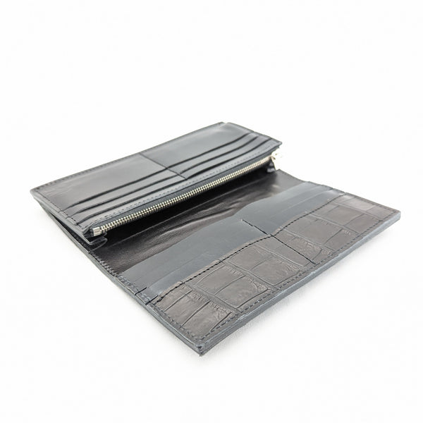 M様限定 カスタムオーダー マチ付き薄造り財布 ナイルクロコ