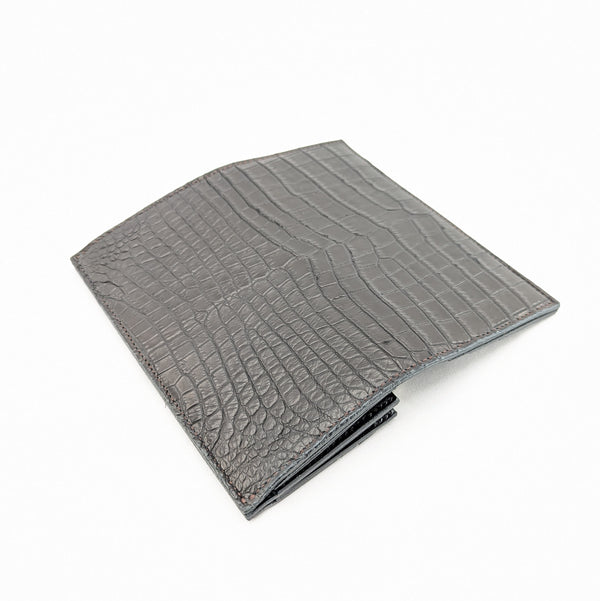 M様限定 カスタムオーダー マチ付き薄造り財布 ナイルクロコ