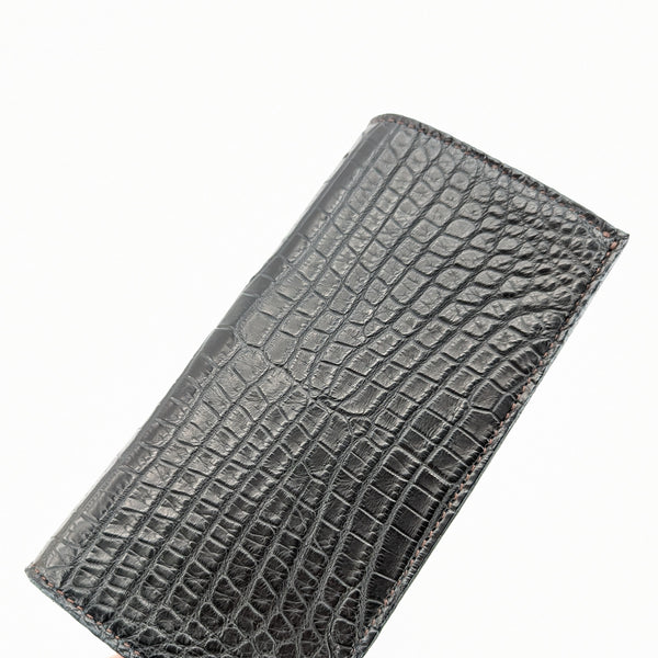 M様限定 カスタムオーダー マチ付き薄造り財布 ナイルクロコ