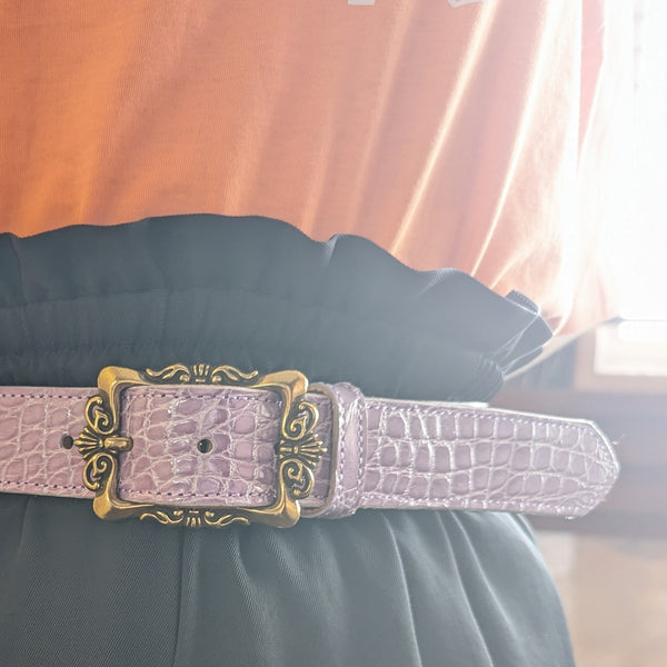 ONLINE限定35mm シャムワニ かぶせベルト